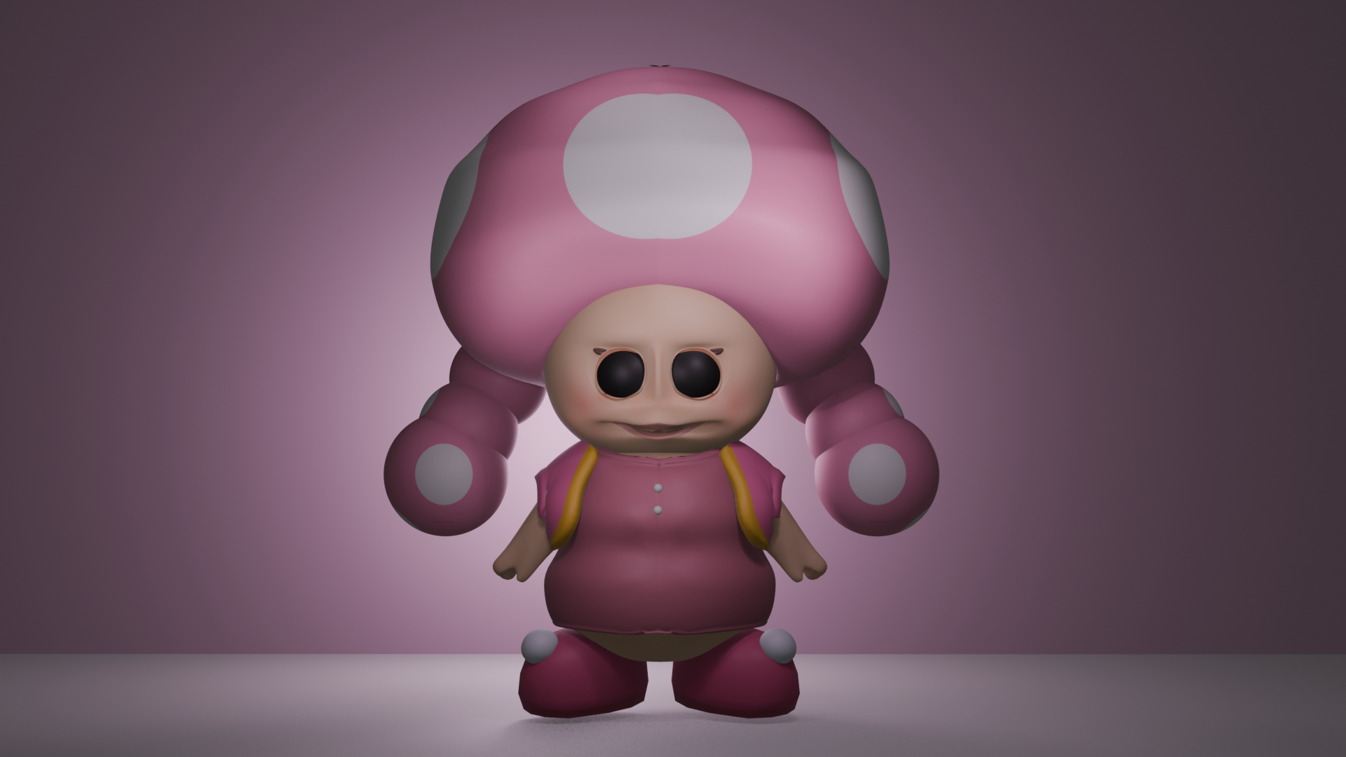 Aperçu du modèle 3D PinkyToad